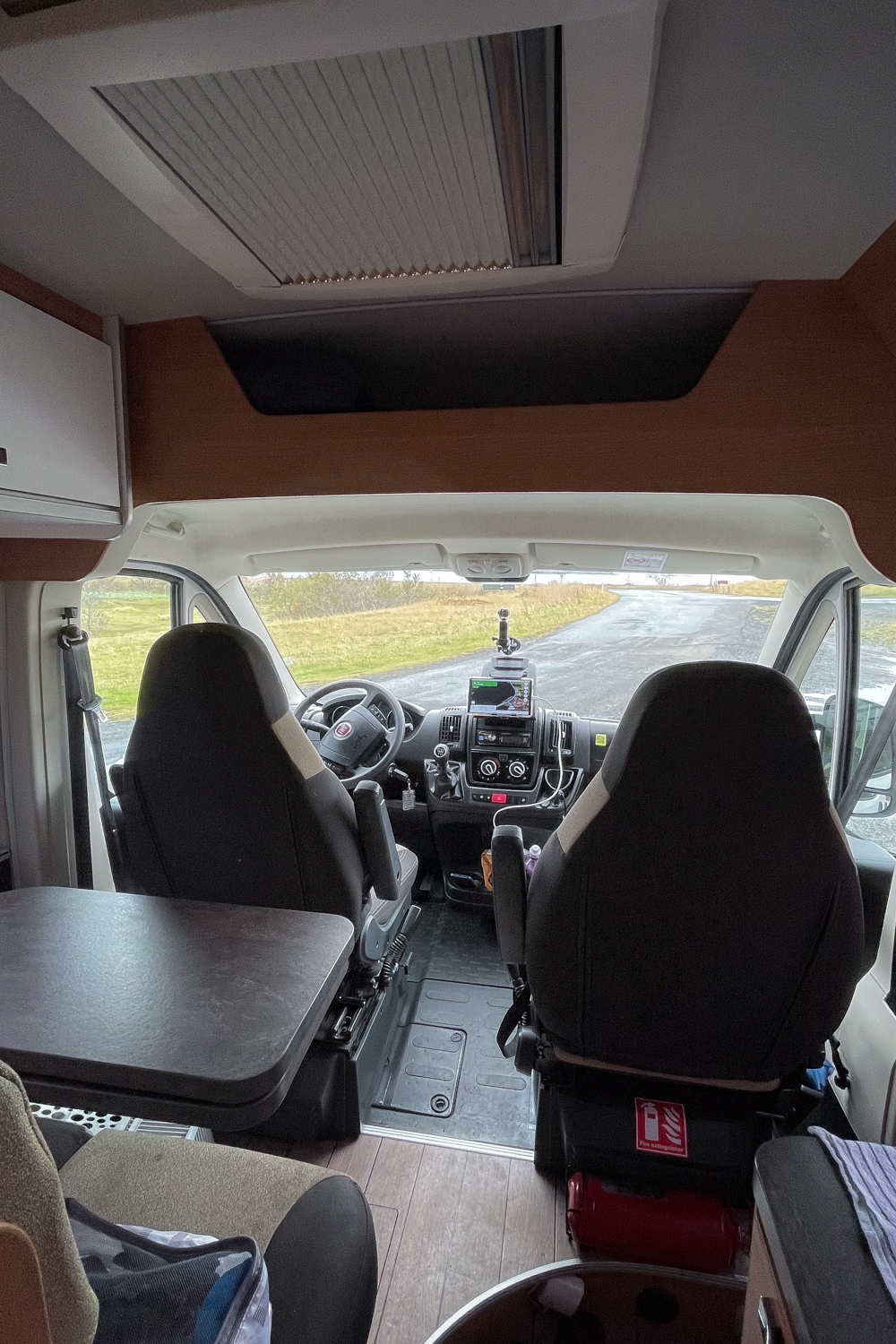Interior da autocaravana
