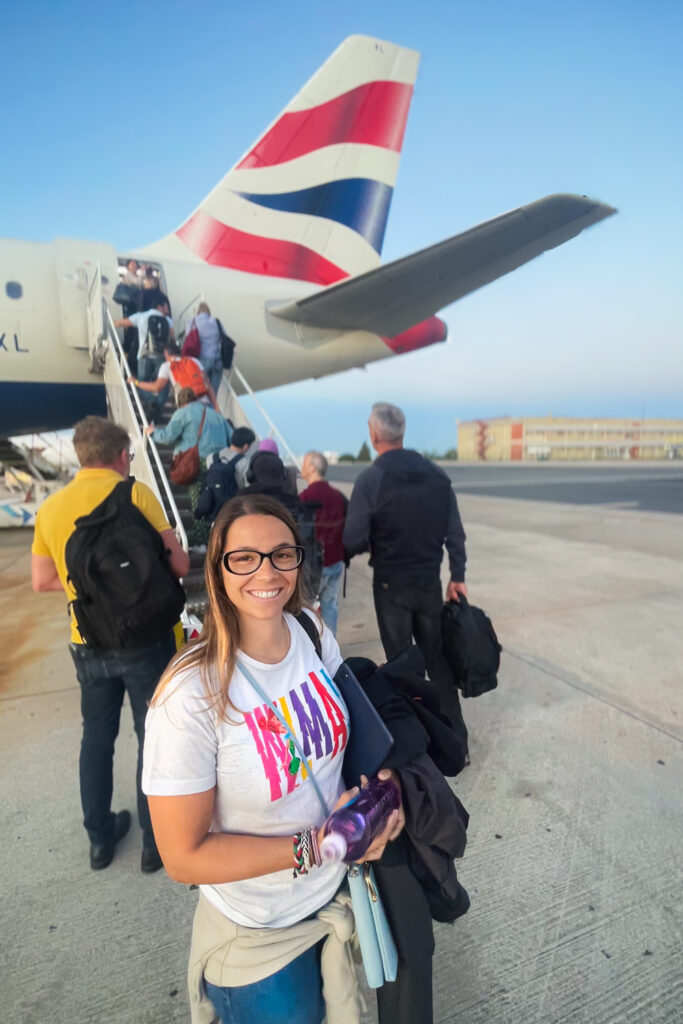 Carla no Aeroporto de Lisboa