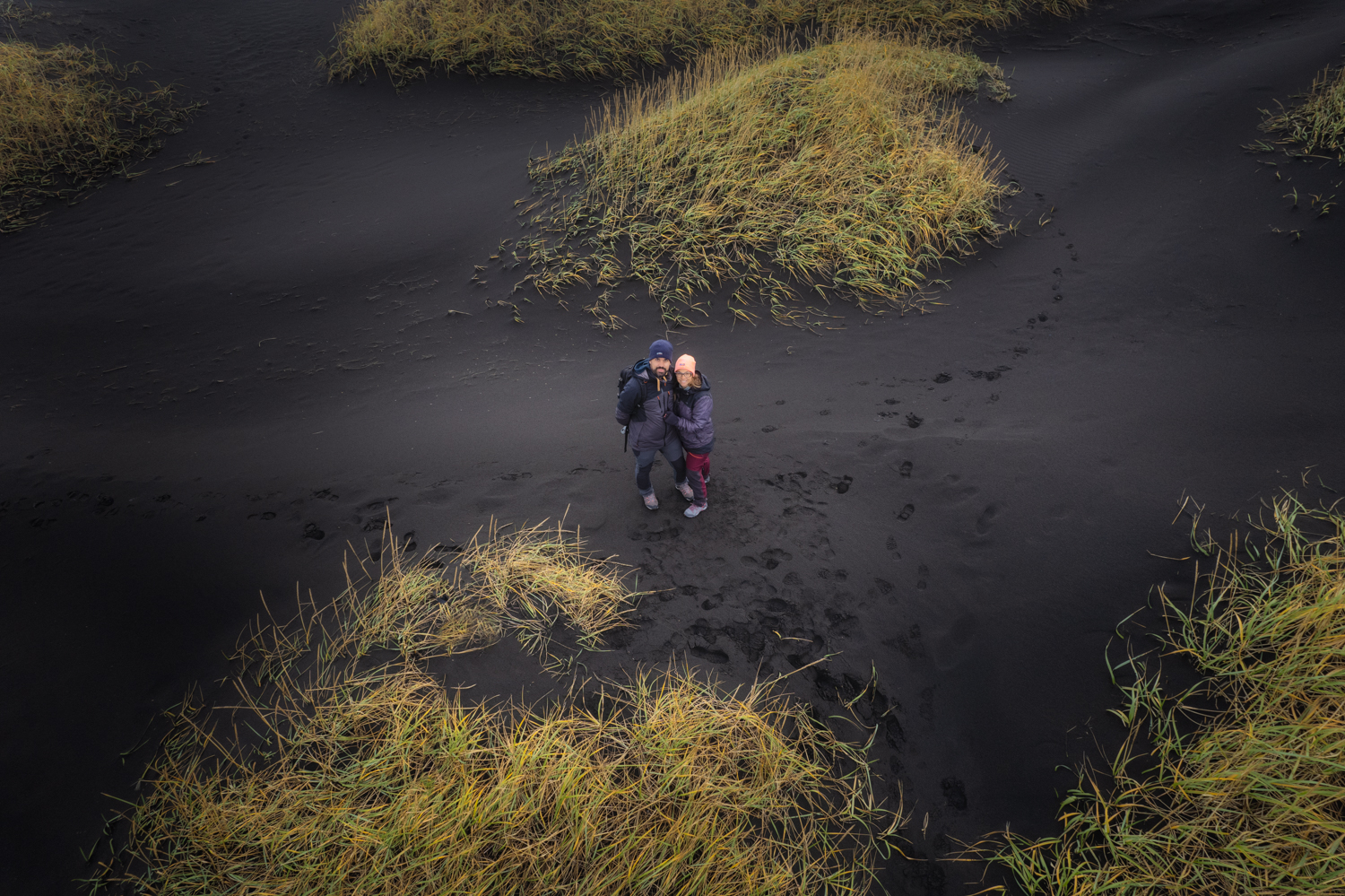 Carla e Tiago junto ao Vestrahorn