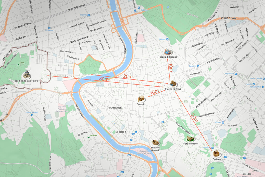 Mapa de Roma