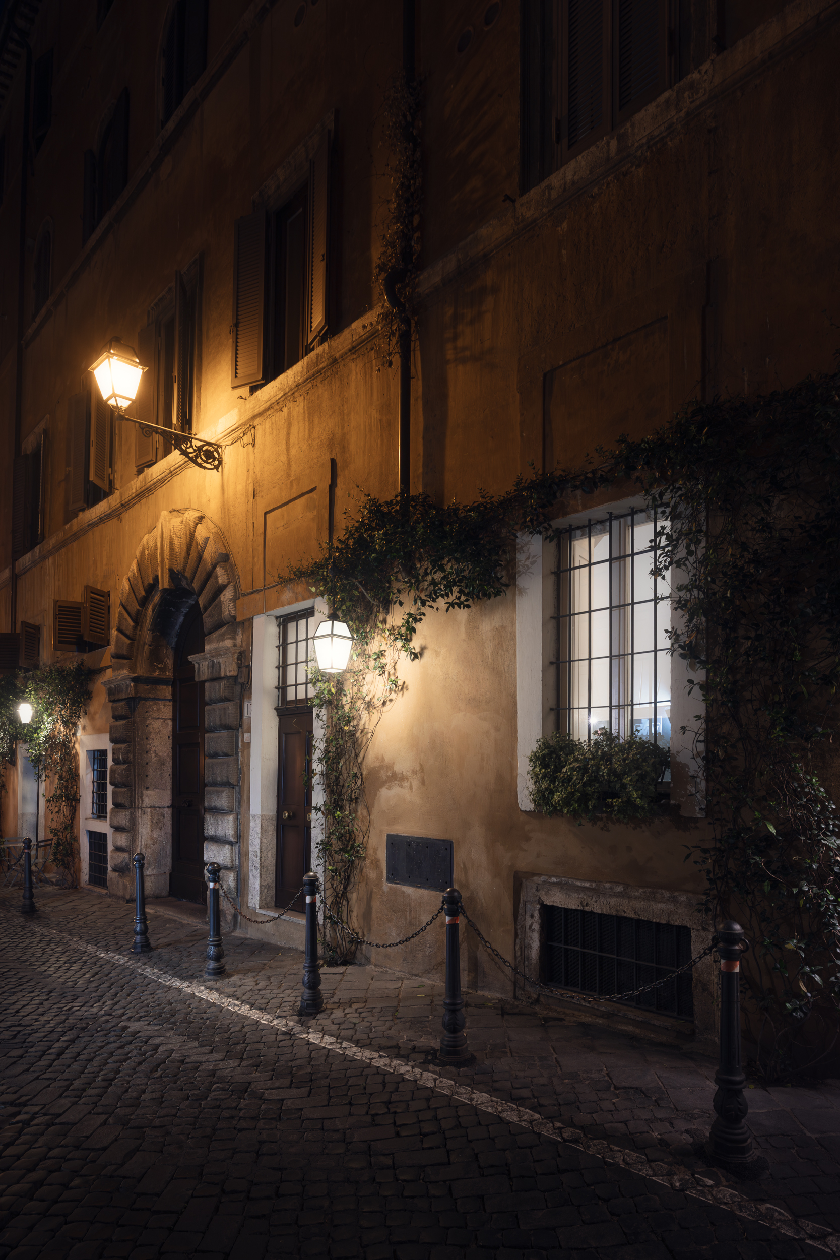 Rua de Roma à noite