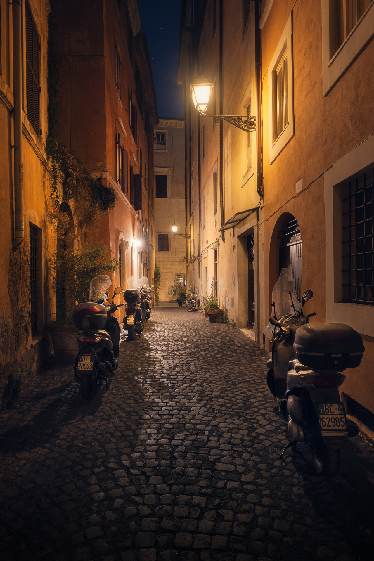 Rua de Roma à noite