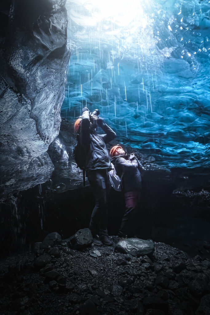 Carla e Tiago na ice cave