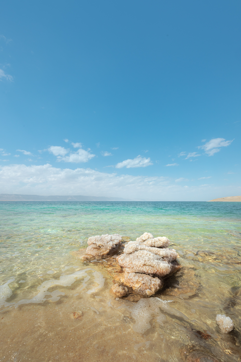 Rocha de sal no Mar Morto
