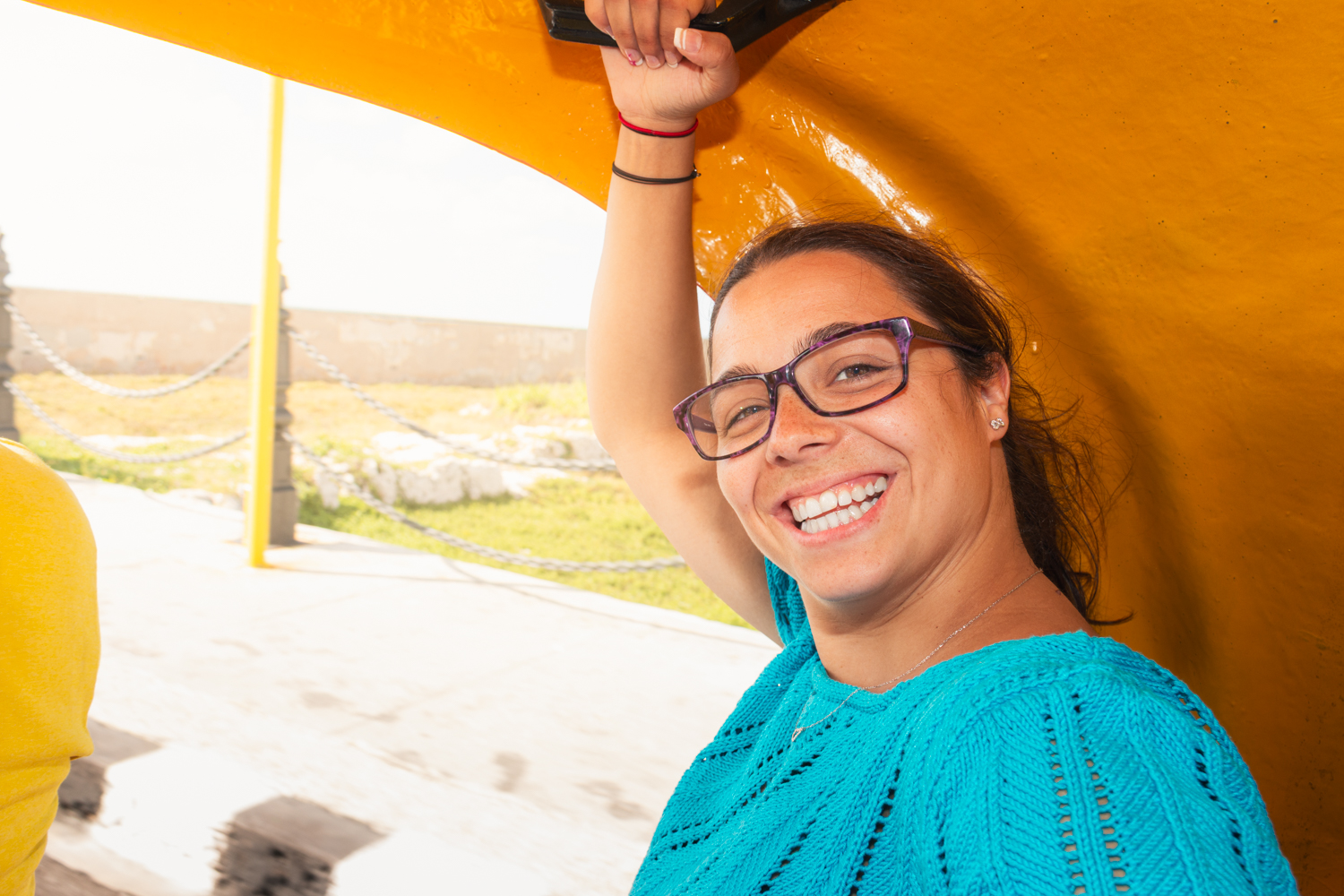 Carla num cocotaxi