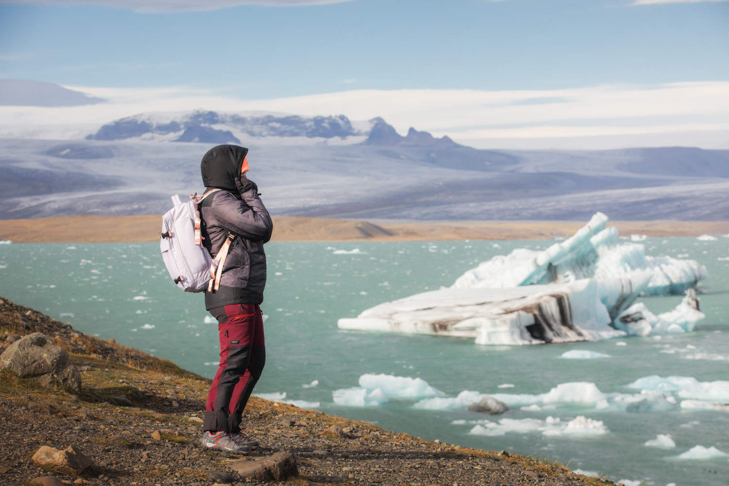 Carla a ver os glaciares