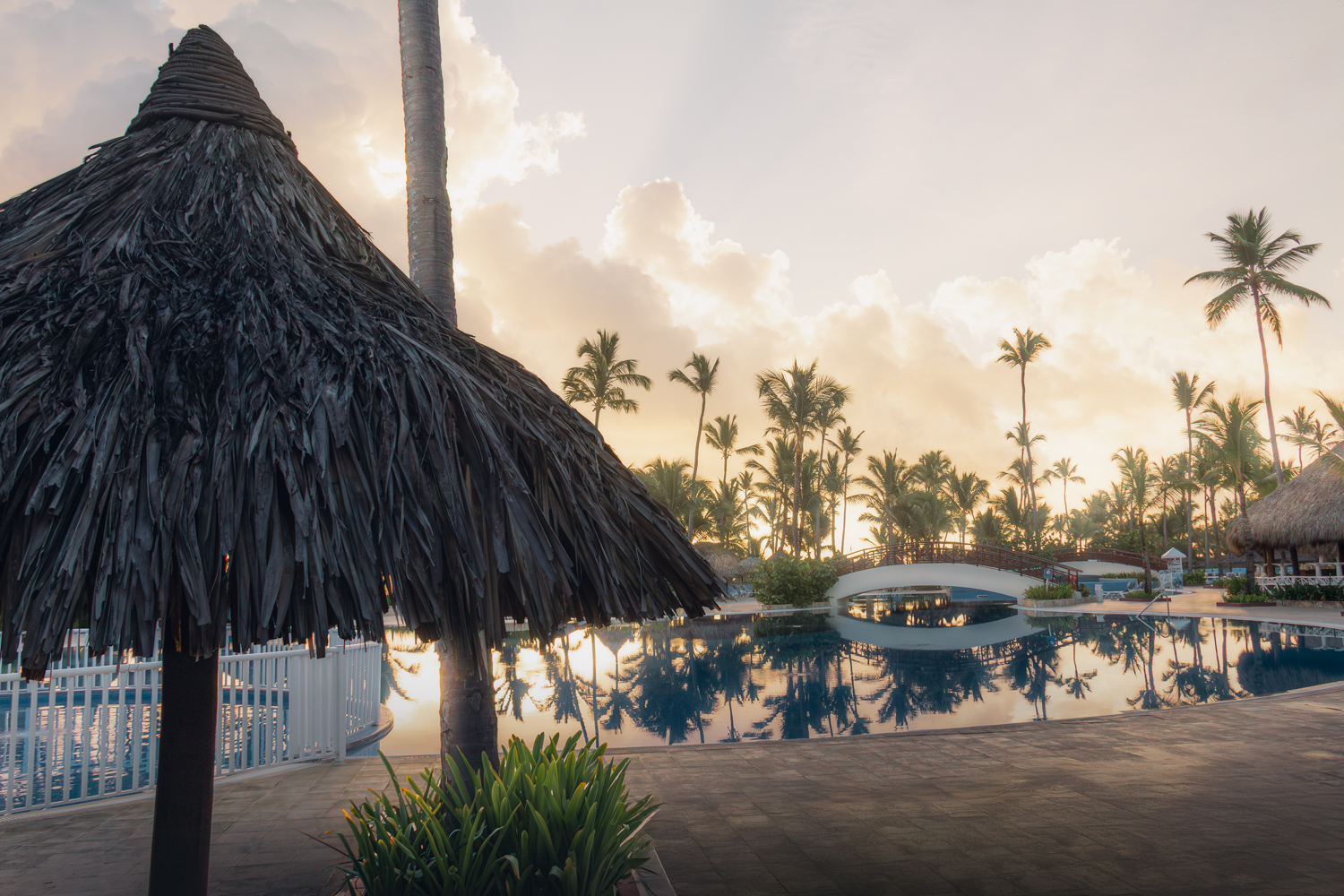 Piscina do resort