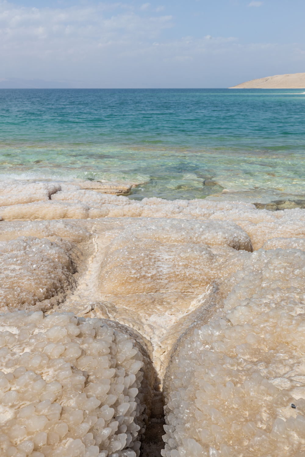 Rochas de sal no Mar Morto