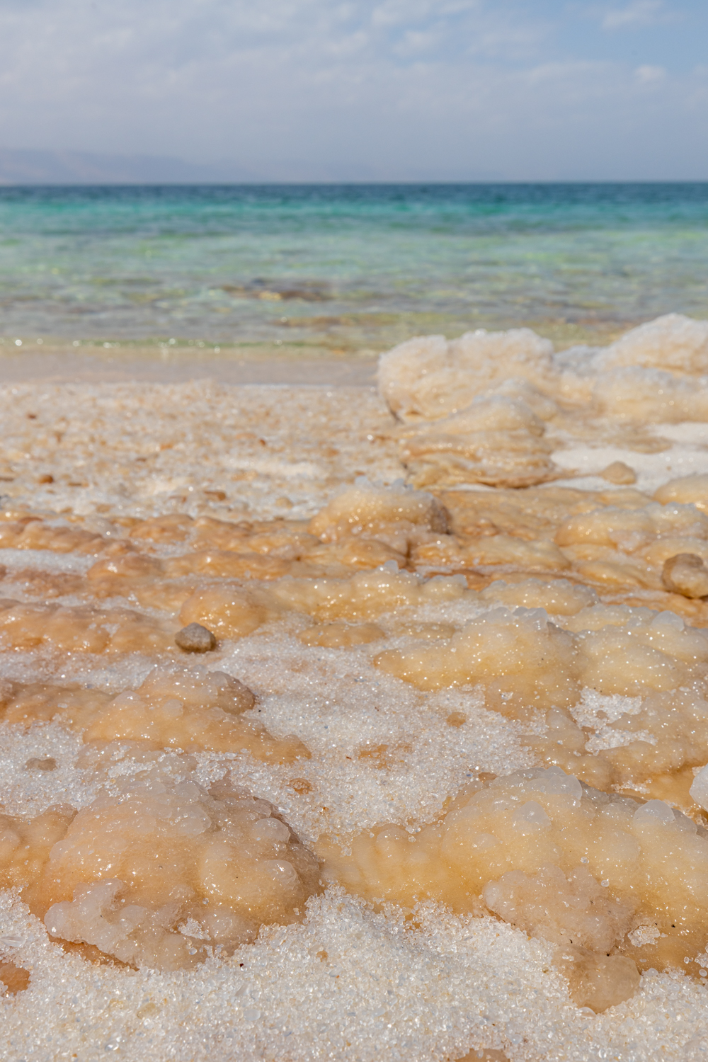 Rochas de sal no Mar Morto