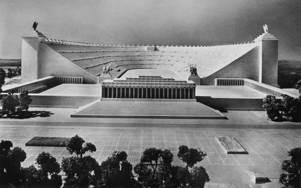Projecto do Deutsches Stadion (fonte: https://war-documentary.info/)