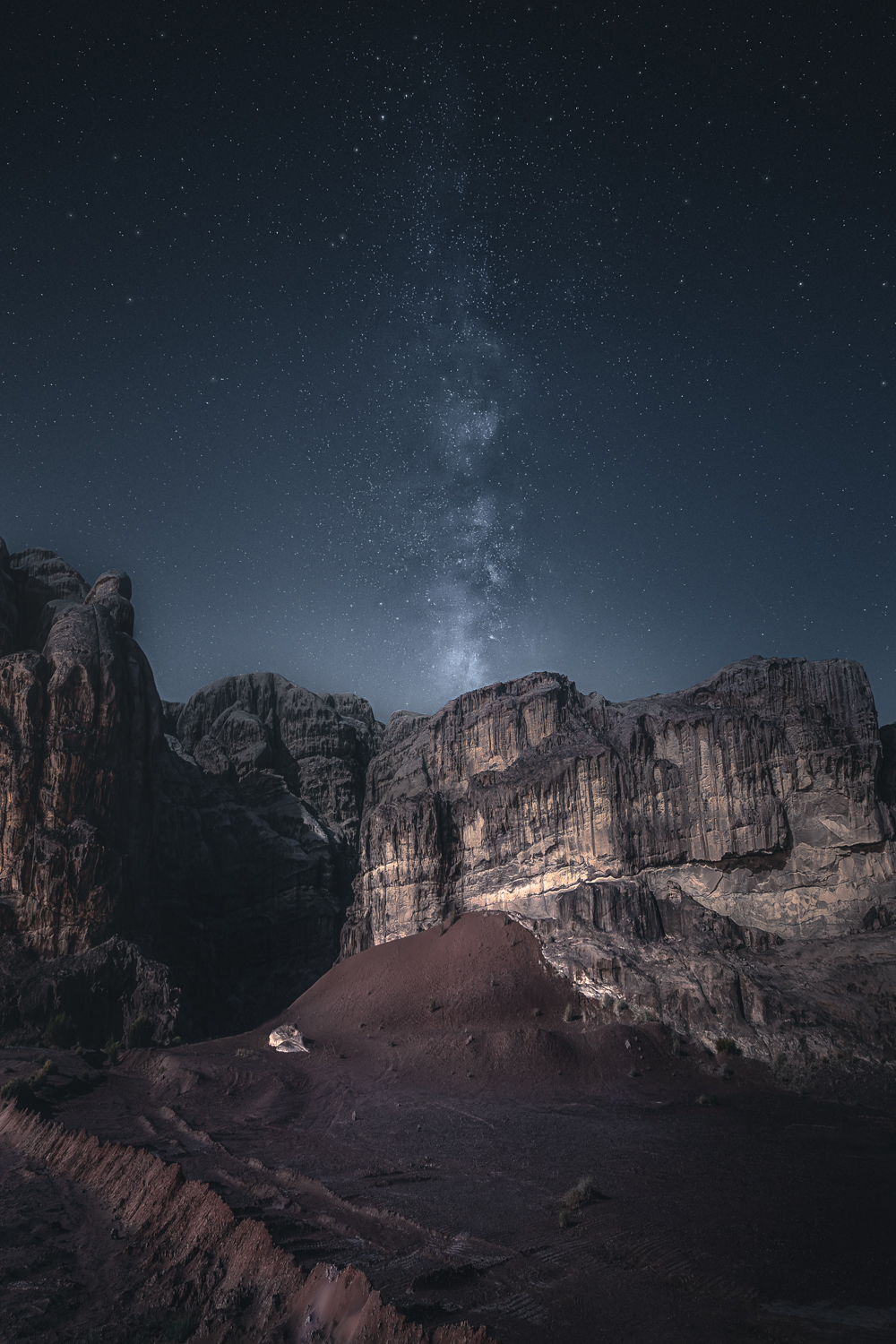 Wadi Rum à noite