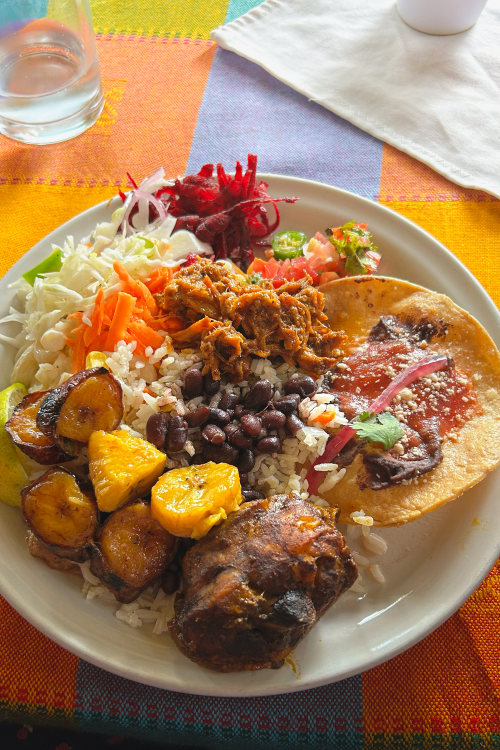 Prato de comida em Cobá