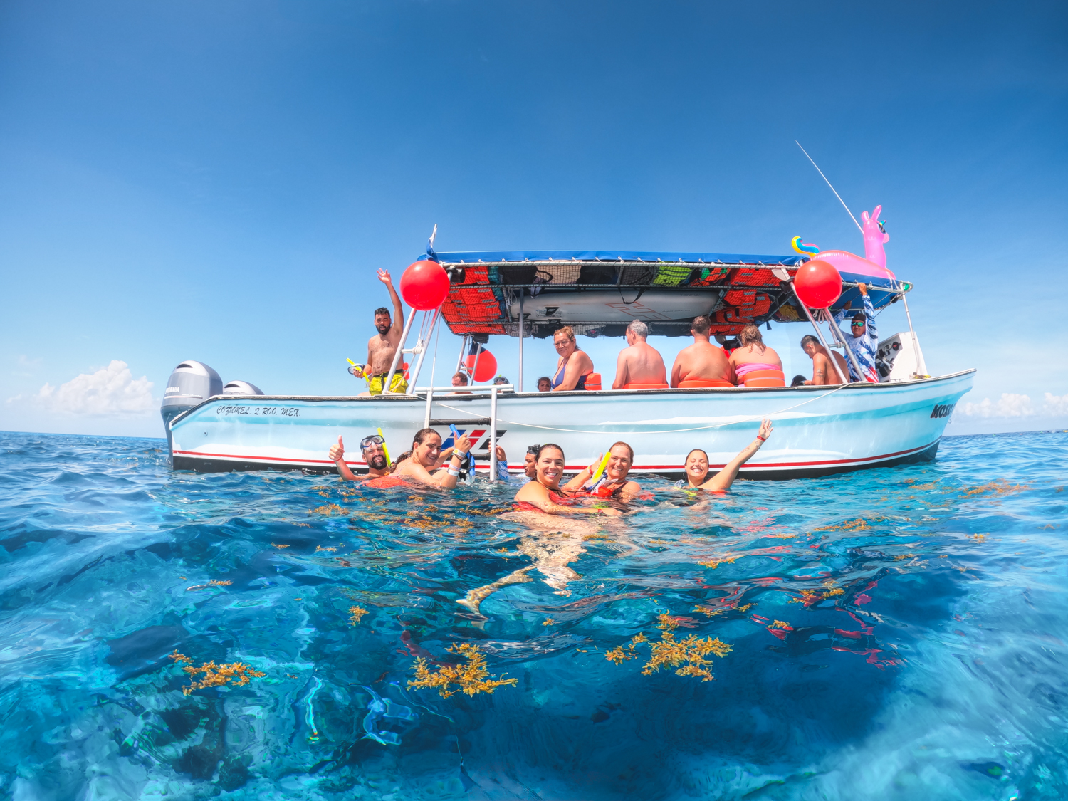 Grupo em Cozumel