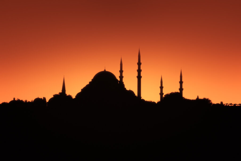 Mesquita em contra-luz