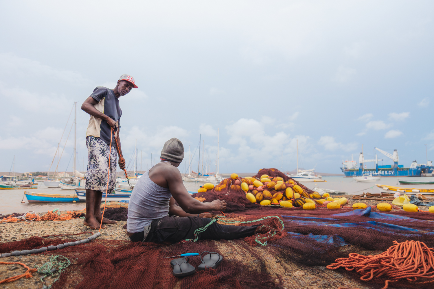 Pescadores em Palmeira