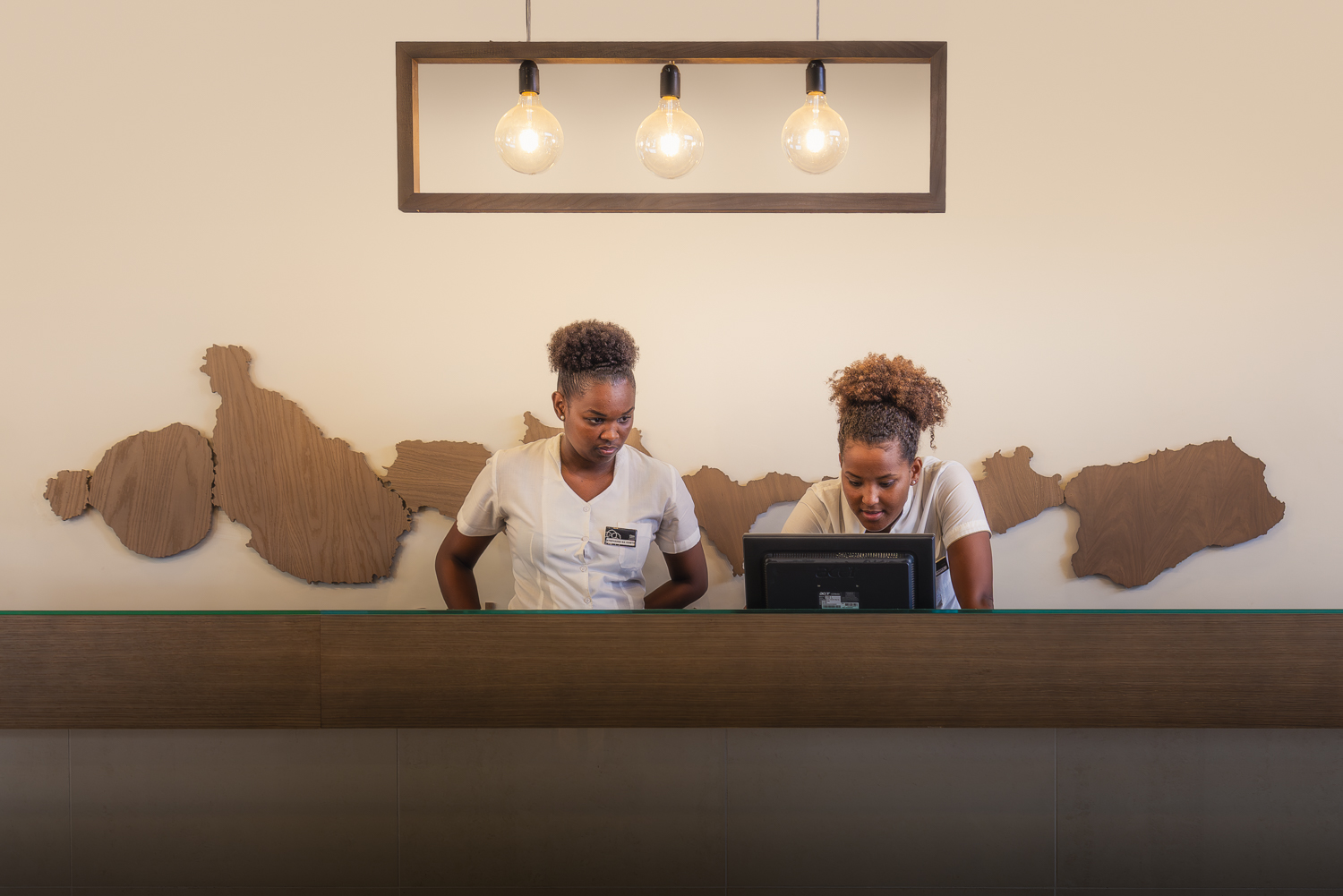 Recepção do hotel
