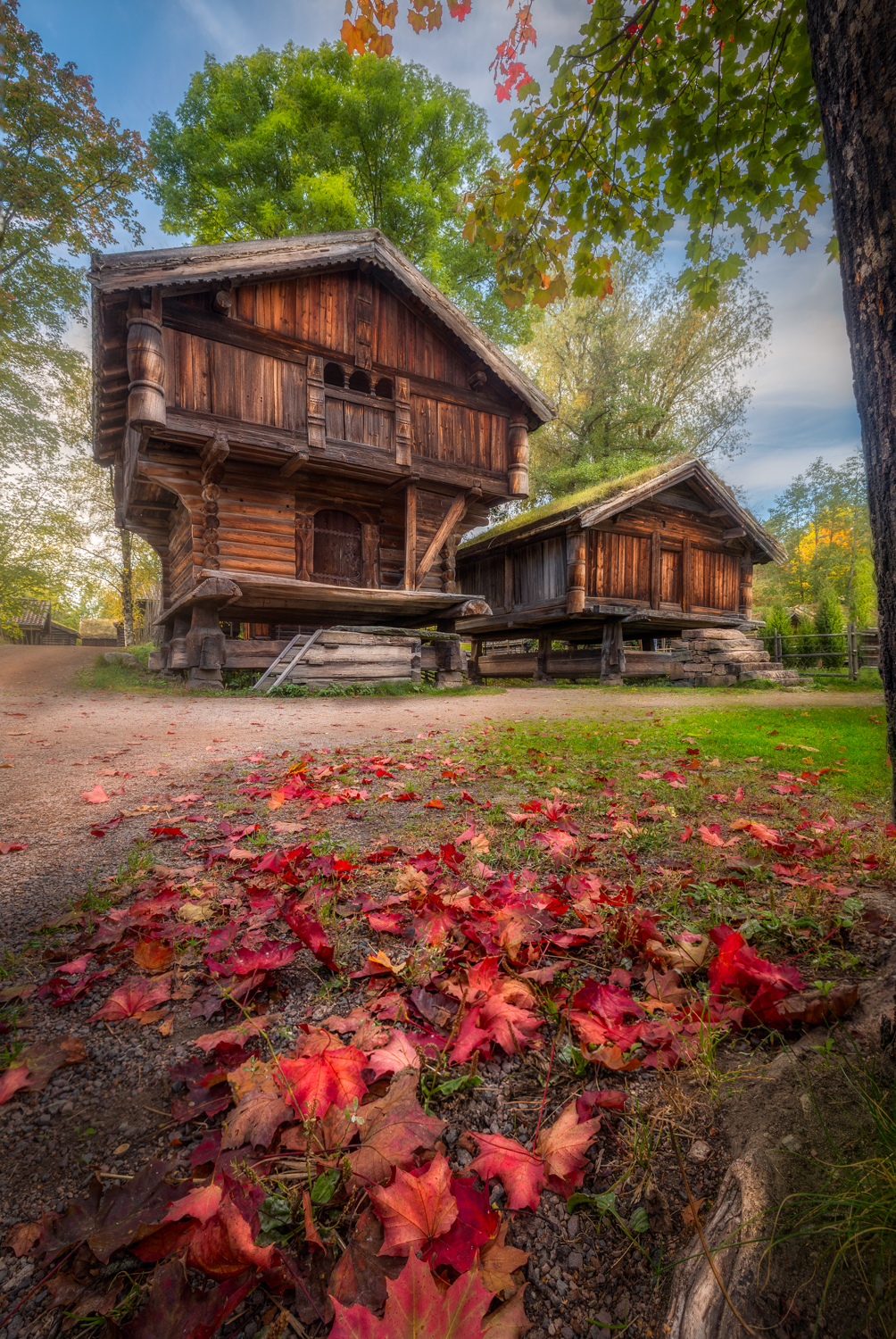 Turfhouses no Norsk Folkemuseum