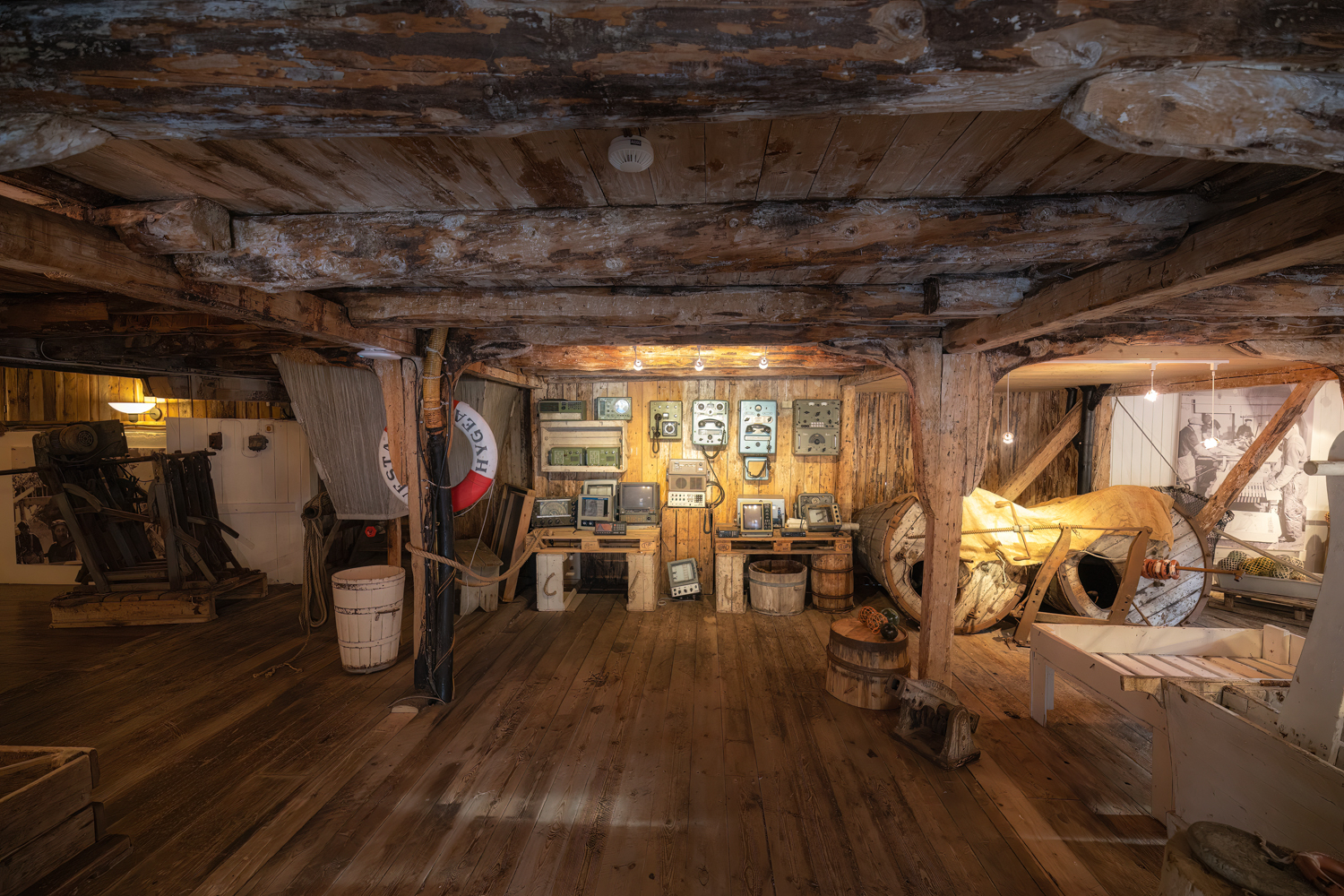 Interior da casa do pescador