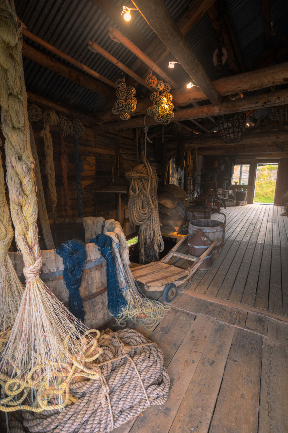 Interior da casa do pescador