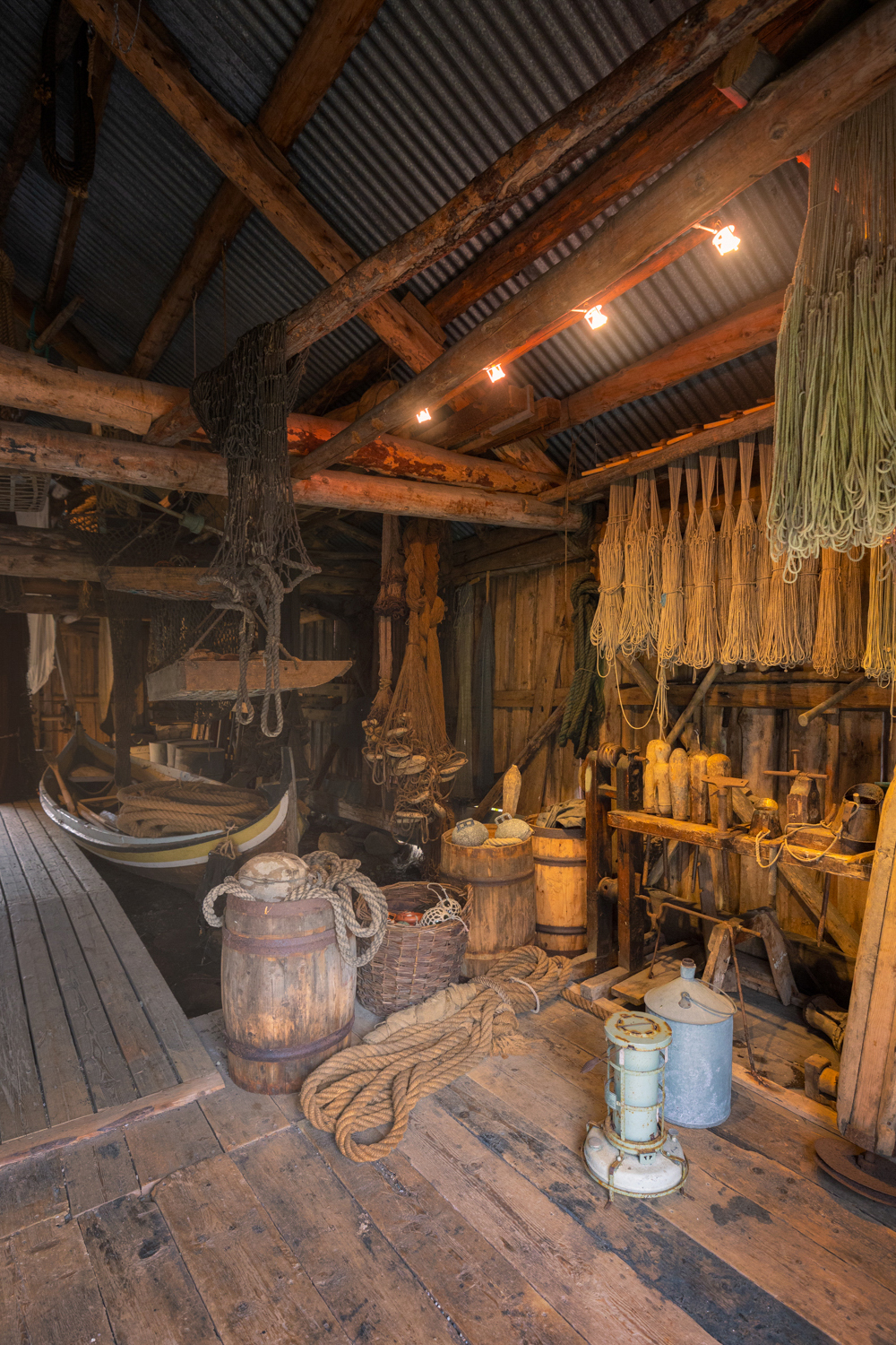 Interior da casa do pescador