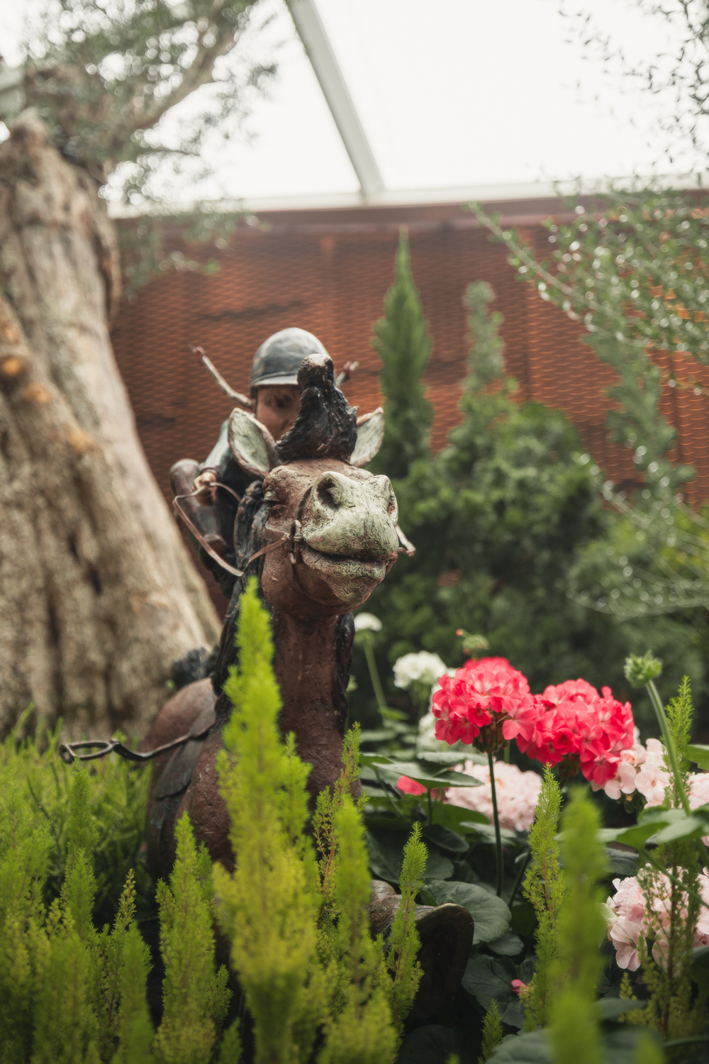Estátua na Flower Dome