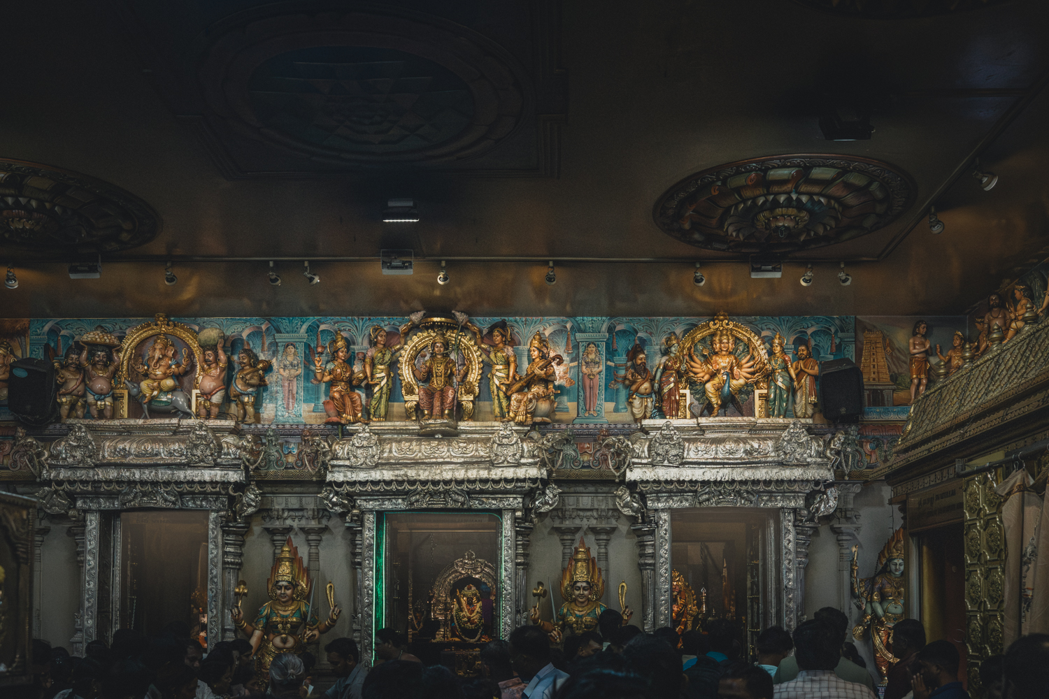 Inteiror do Veeramakaliamman Temple