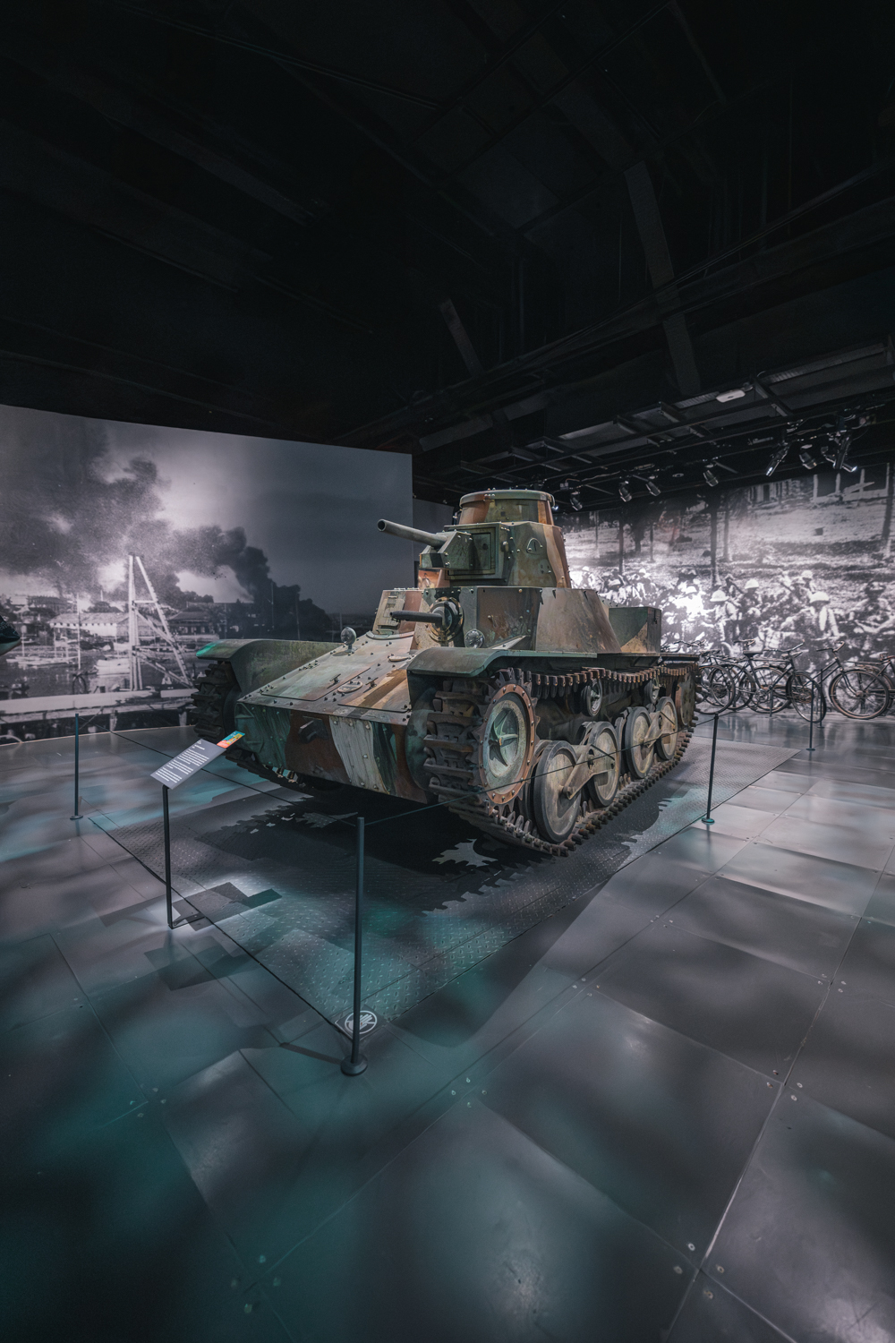 Tanque no Museu Nacional de Singapura