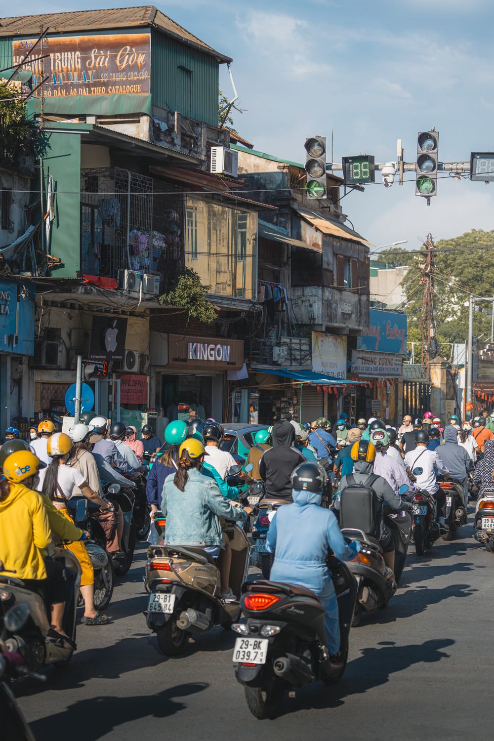 Motoretas na rua